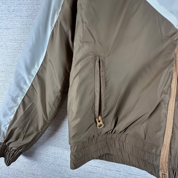 Zyia Med Reversible Camel Sierra Fleece Lined Jacket Retro 80's 90's Active Warm - Picture 4 of 14
